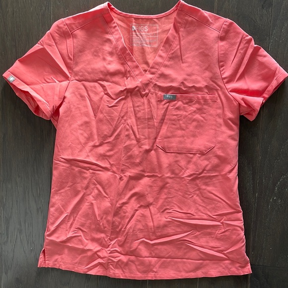 Figs Tops Coral Figs Catarina Scrub Top Poshmark